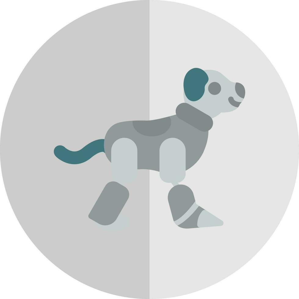 Robot dog Vector Icon Design