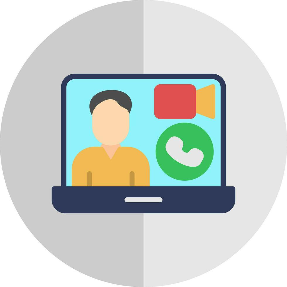 Video call Vector Icon Design