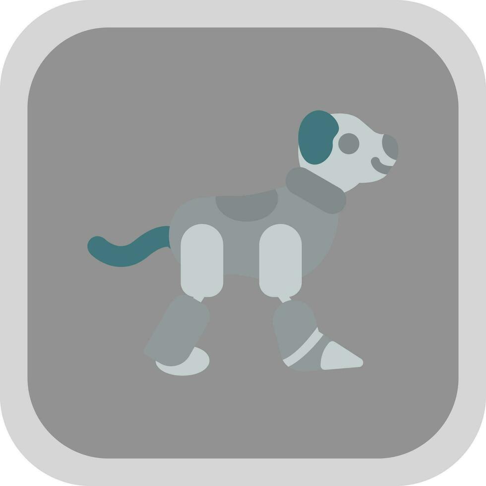 Robot dog Vector Icon Design