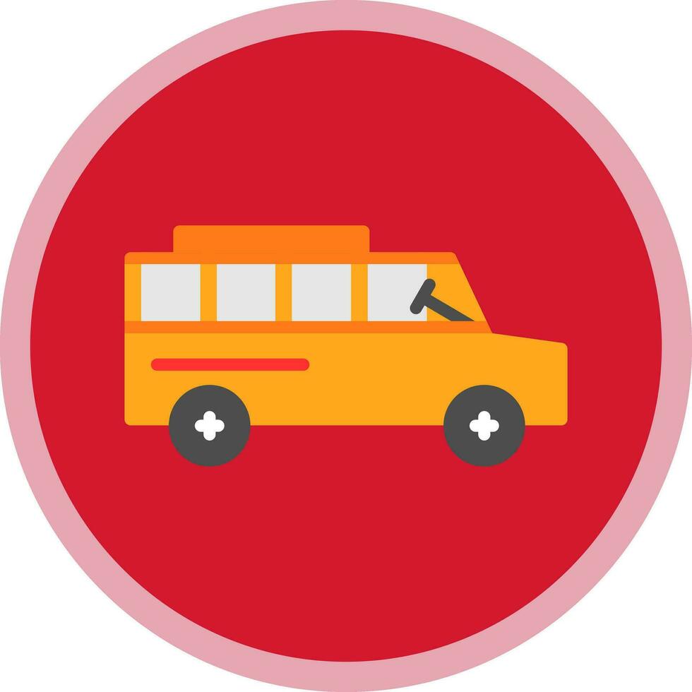 School bus Vector Icon Design