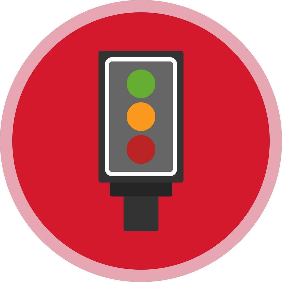 Traffic light Vector Icon Design