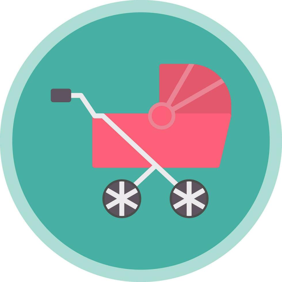 Pram Vector Icon Design