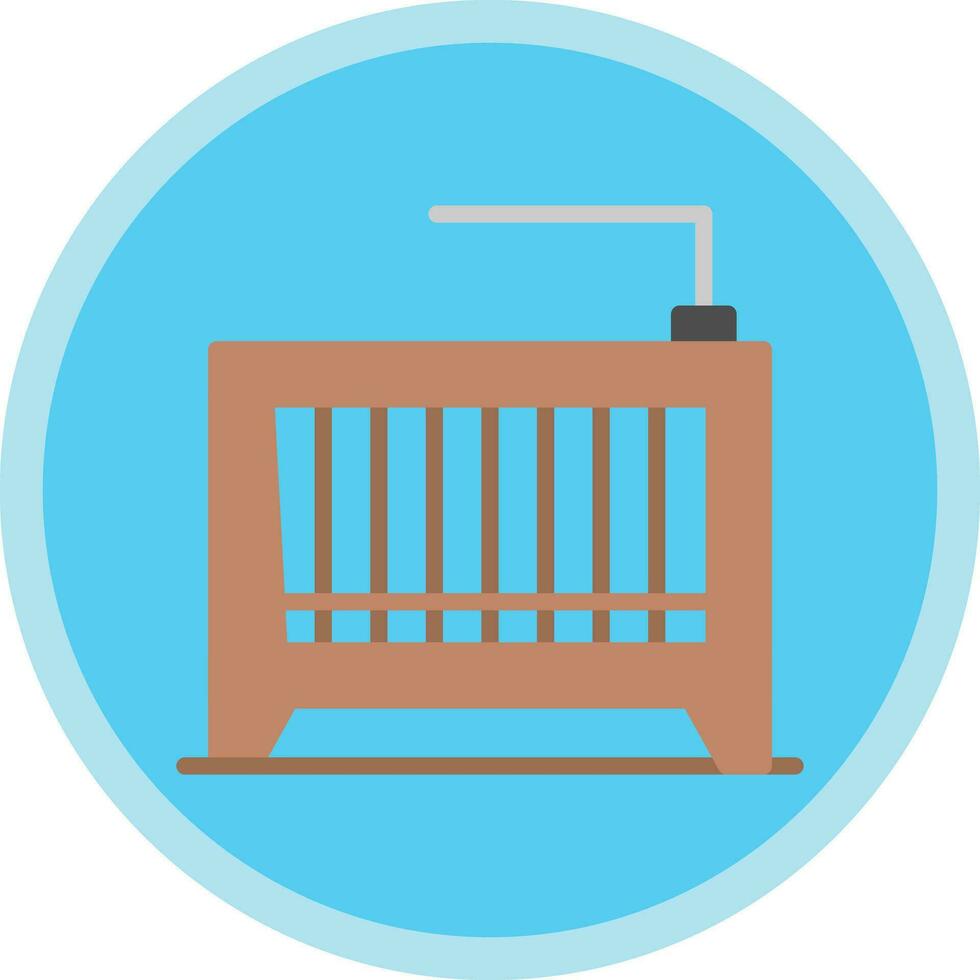 Crib Vector Icon Design