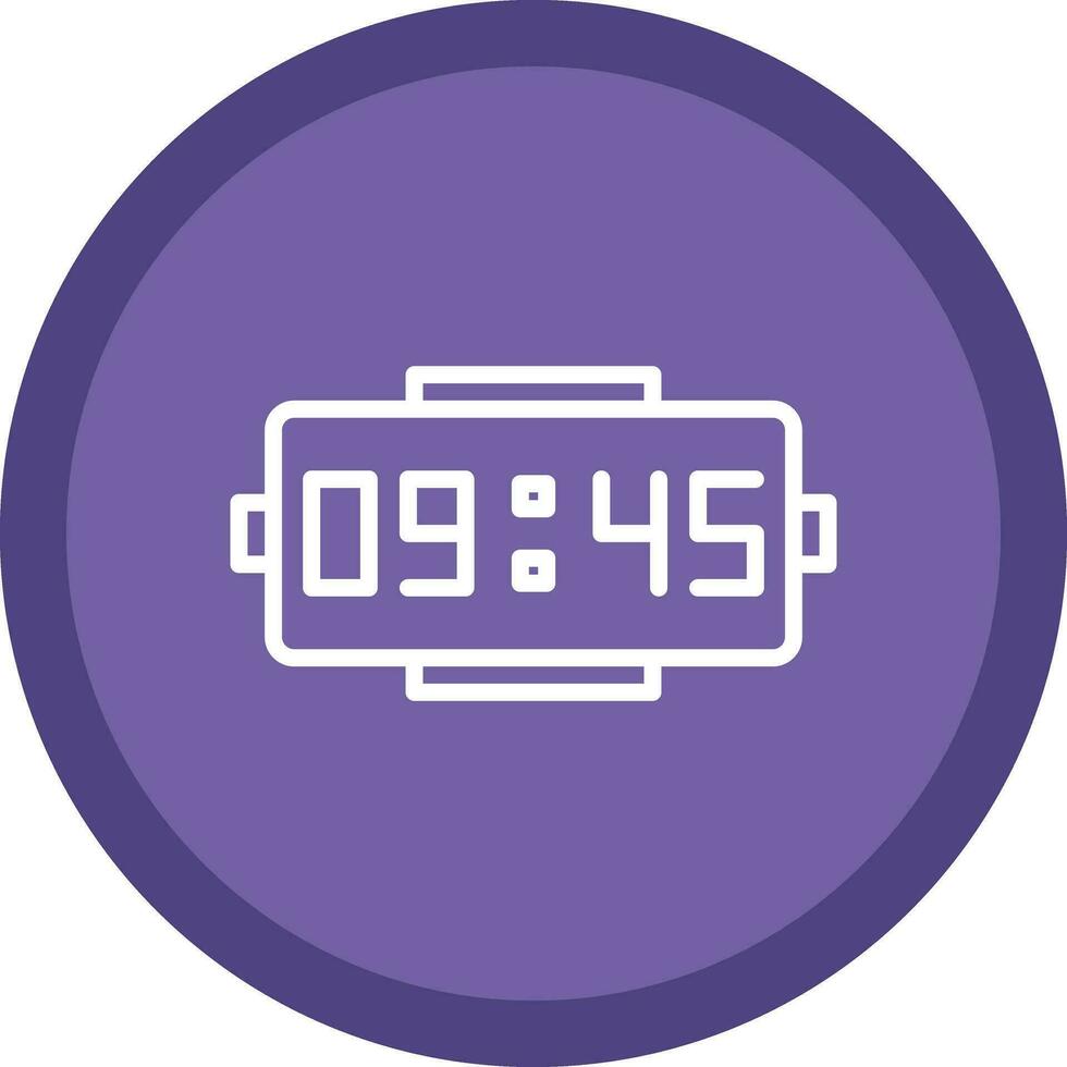 Digital clock Vector Icon Design