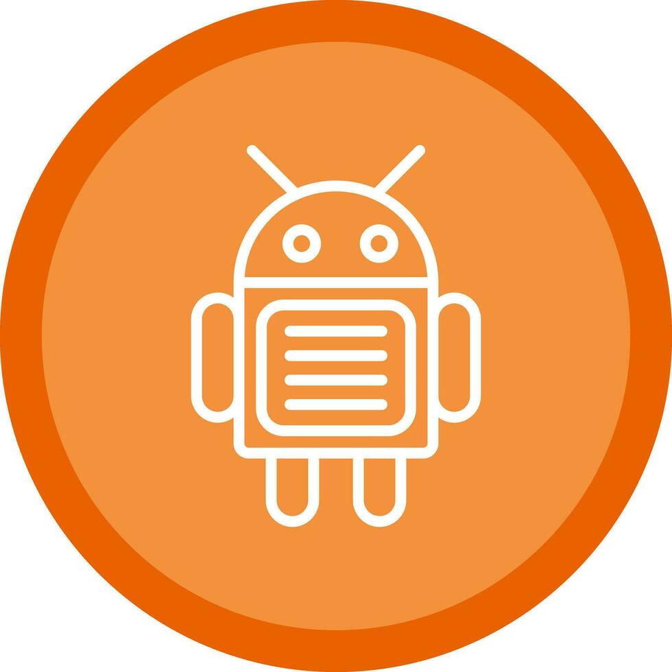 androide vector icono diseño