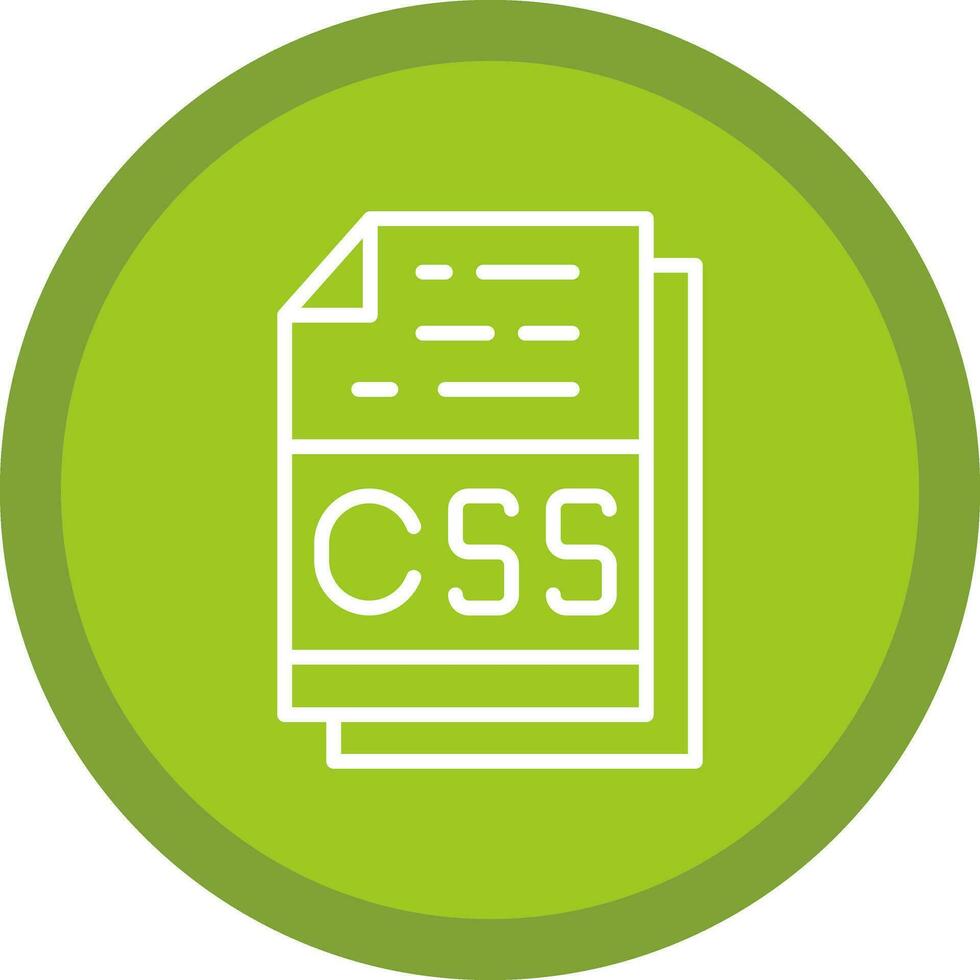 Css File Format Vector Icon Design