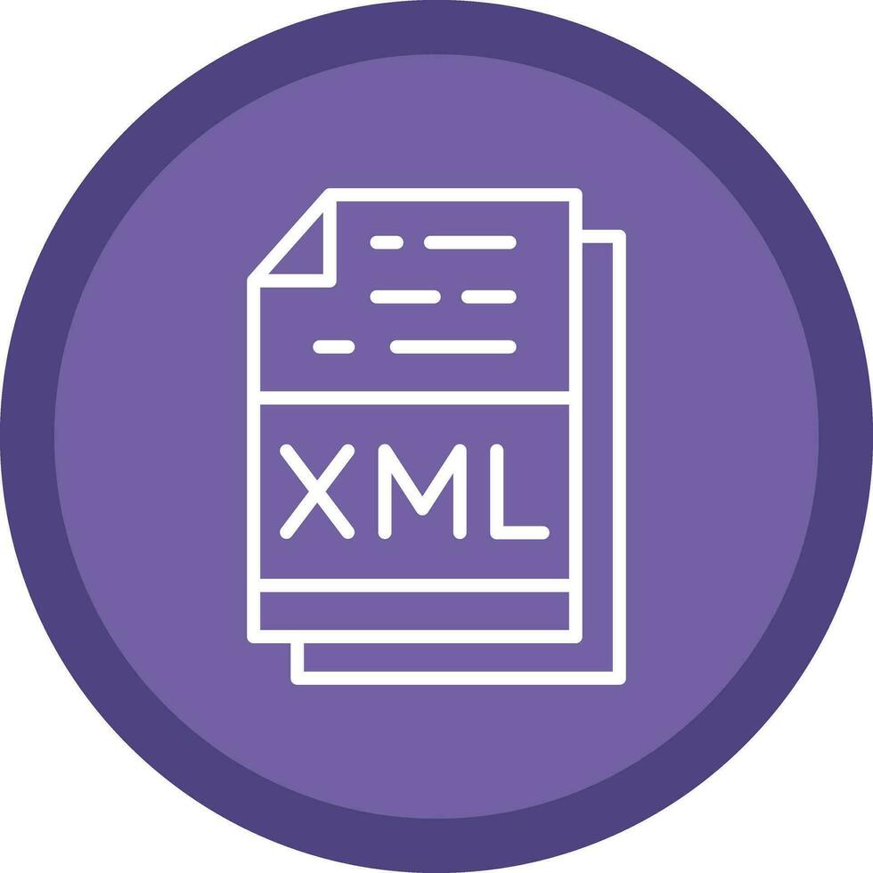 Xml File Format Vector Icon Design