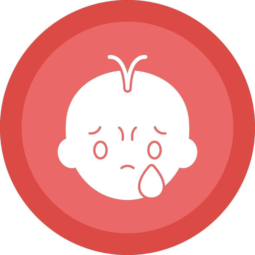 Crying Vector Icon Design