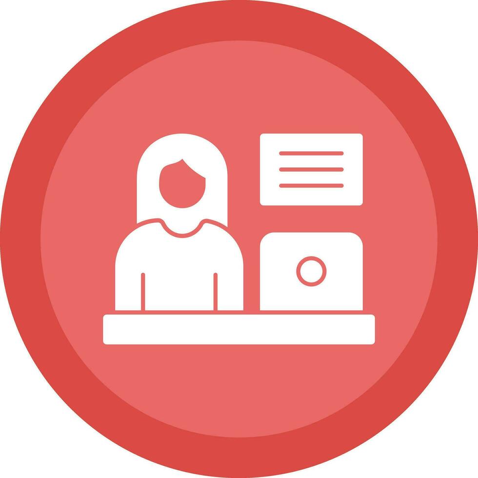 Blogger Vector Icon Design