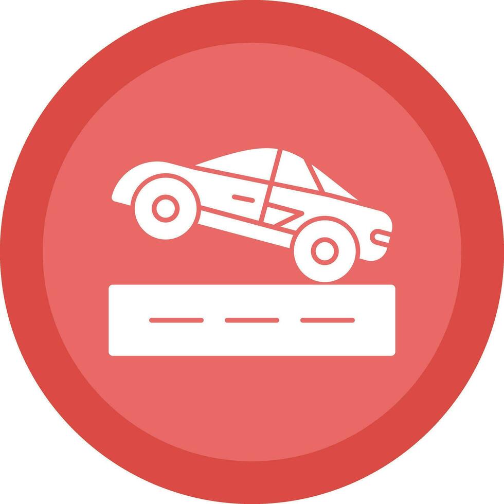 Drag racing Vector Icon Design