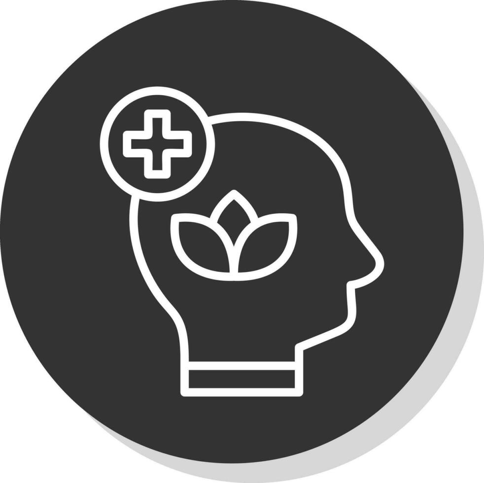 diseño de icono de vector de salud mental