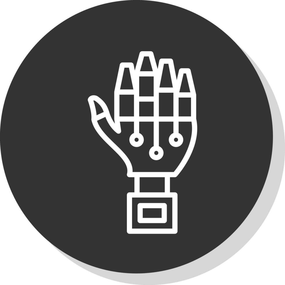 Robot hand Vector Icon Design