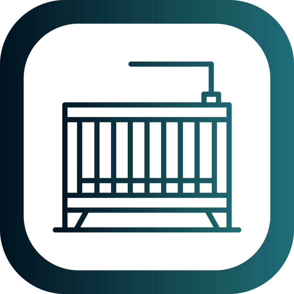 Crib Vector Icon Design