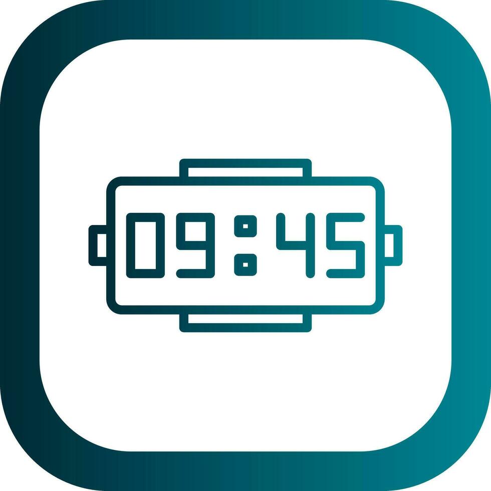 diseño de icono de vector de reloj digital