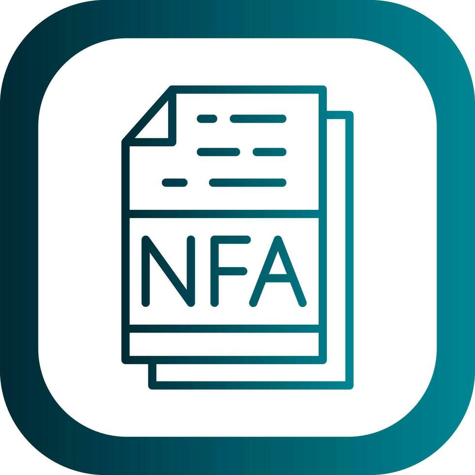 nfa vector icono diseño