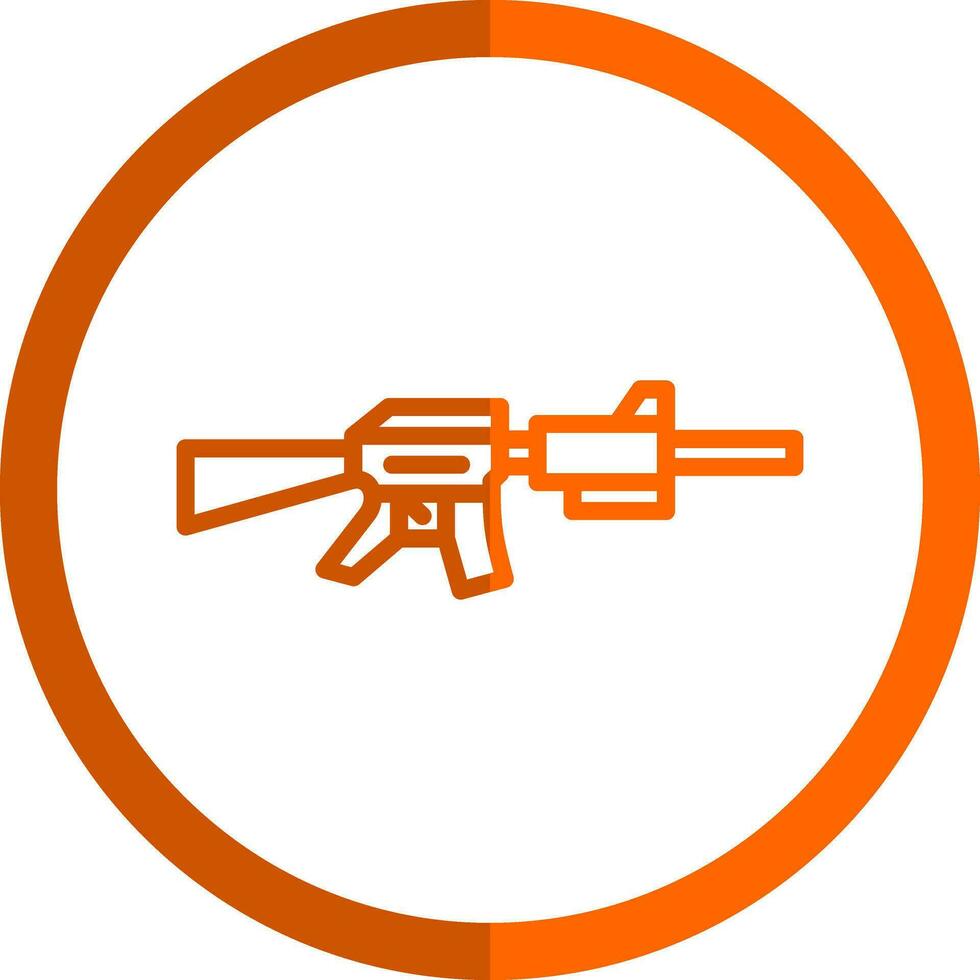 diseño de icono de vector de rifle