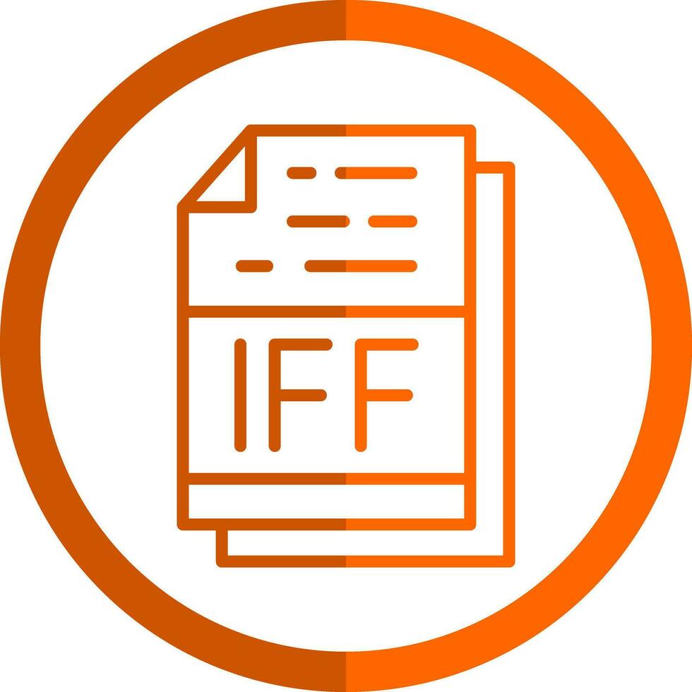 IFF File Format Vector Icon Design