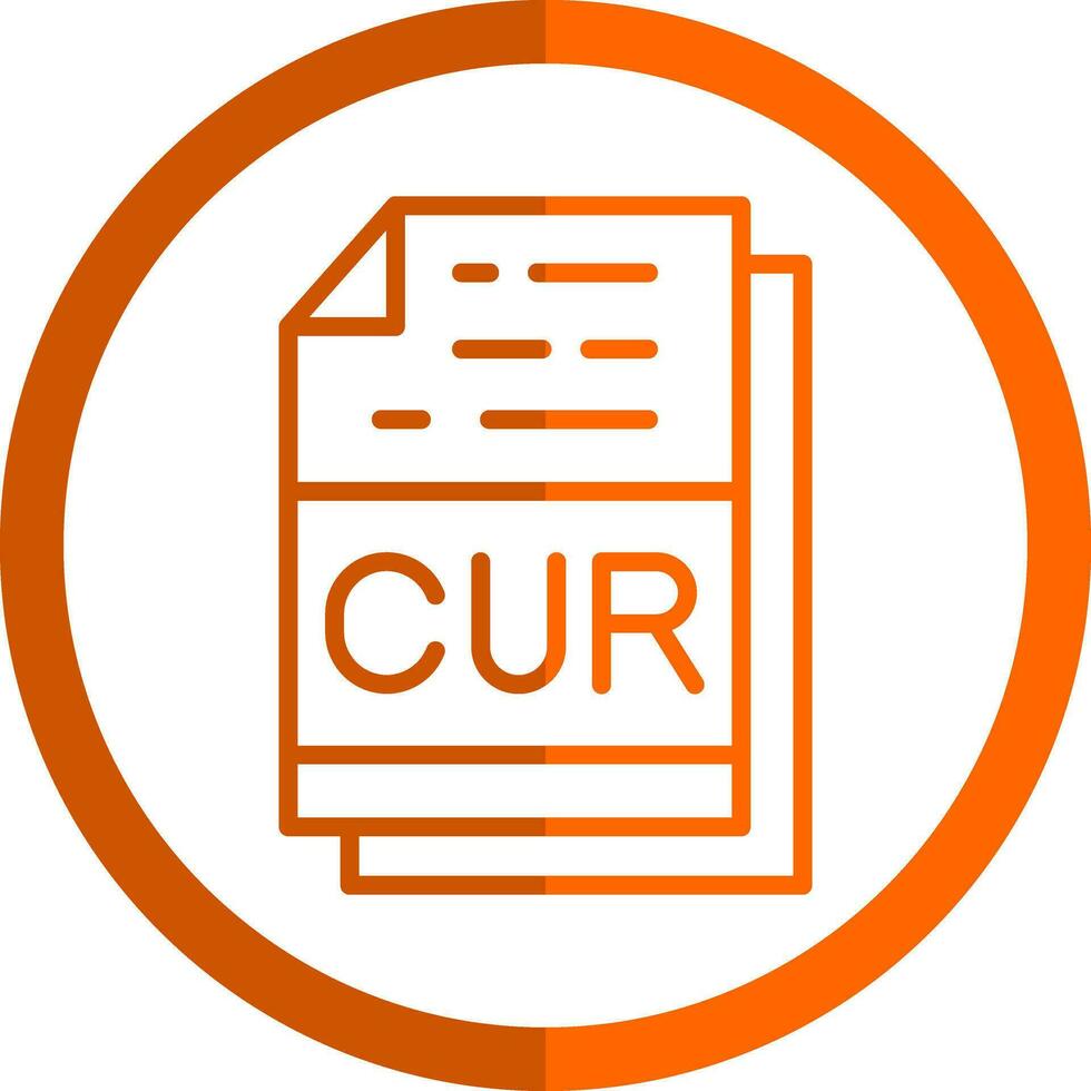 CUR File Format Vector Icon Design