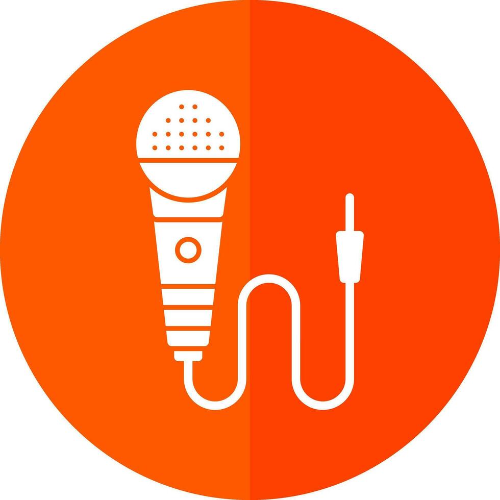 diseño de icono de vector de micrófono