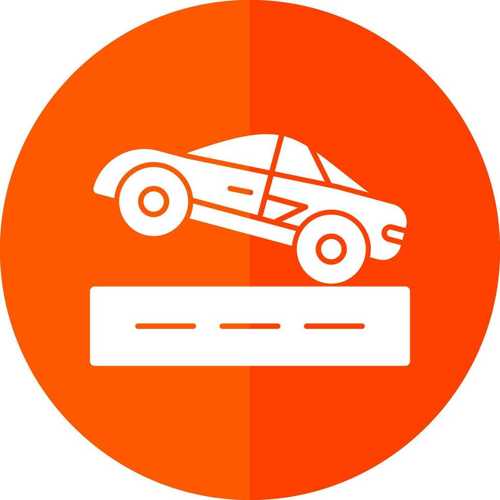 Drag racing Vector Icon Design