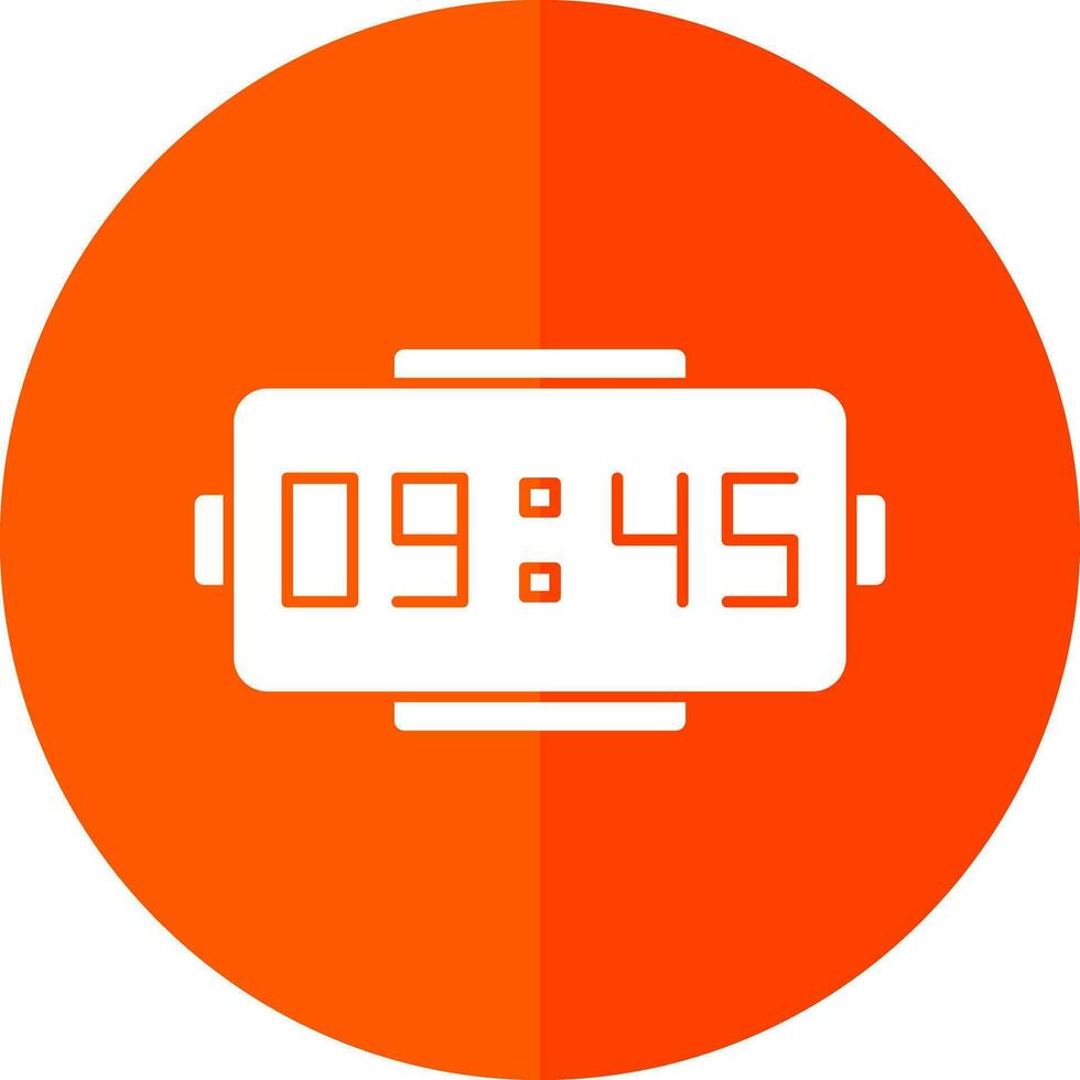 Digital clock Vector Icon Design