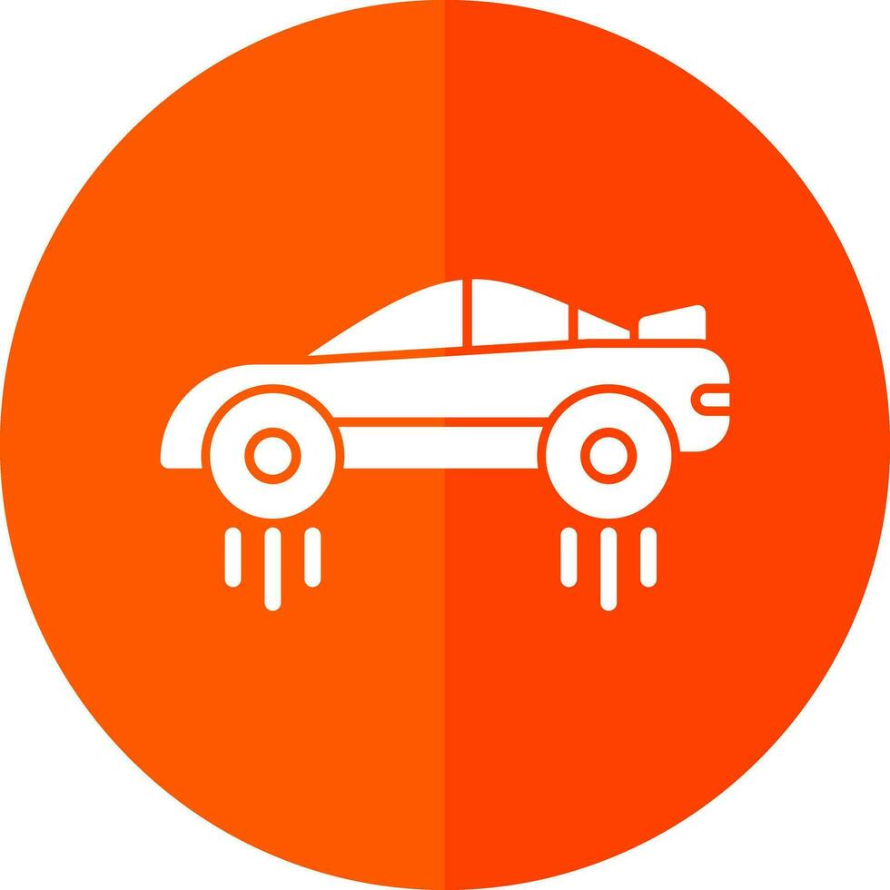 Flying car Vector Icon Design