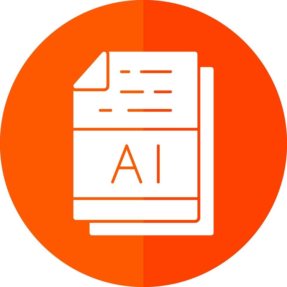 AI File Format Vector Icon Design