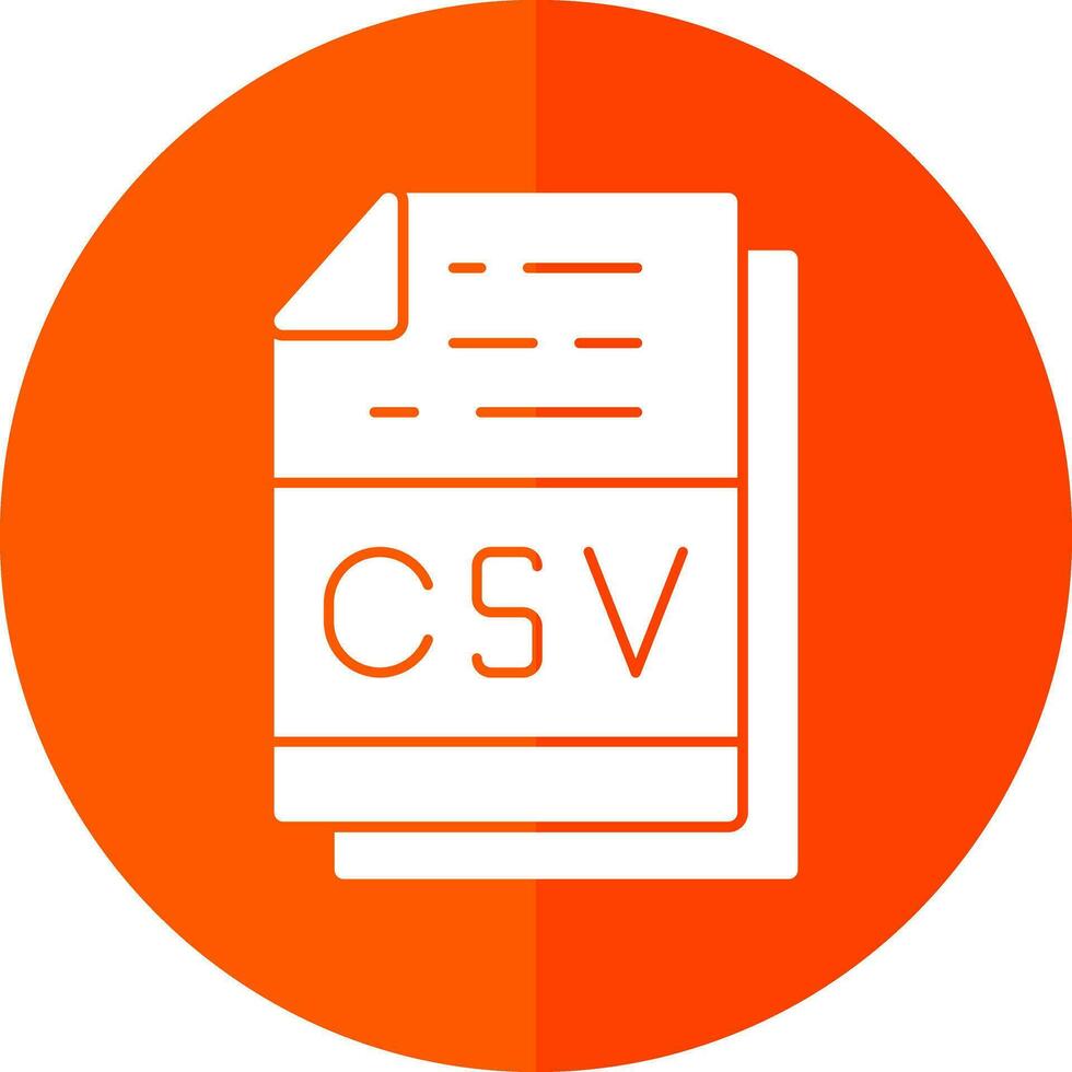 Csv File Format Vector Icon Design