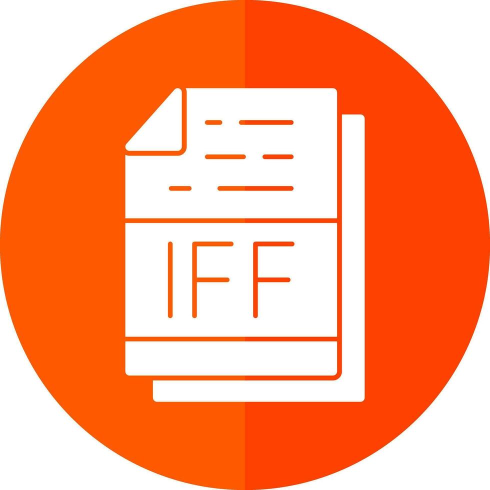 IFF File Format Vector Icon Design