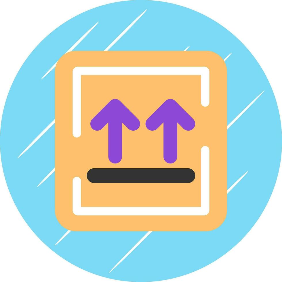 This Side Up Vector Icon Design