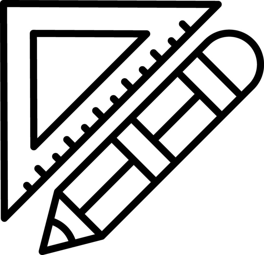 Protractor Vector Icon Design