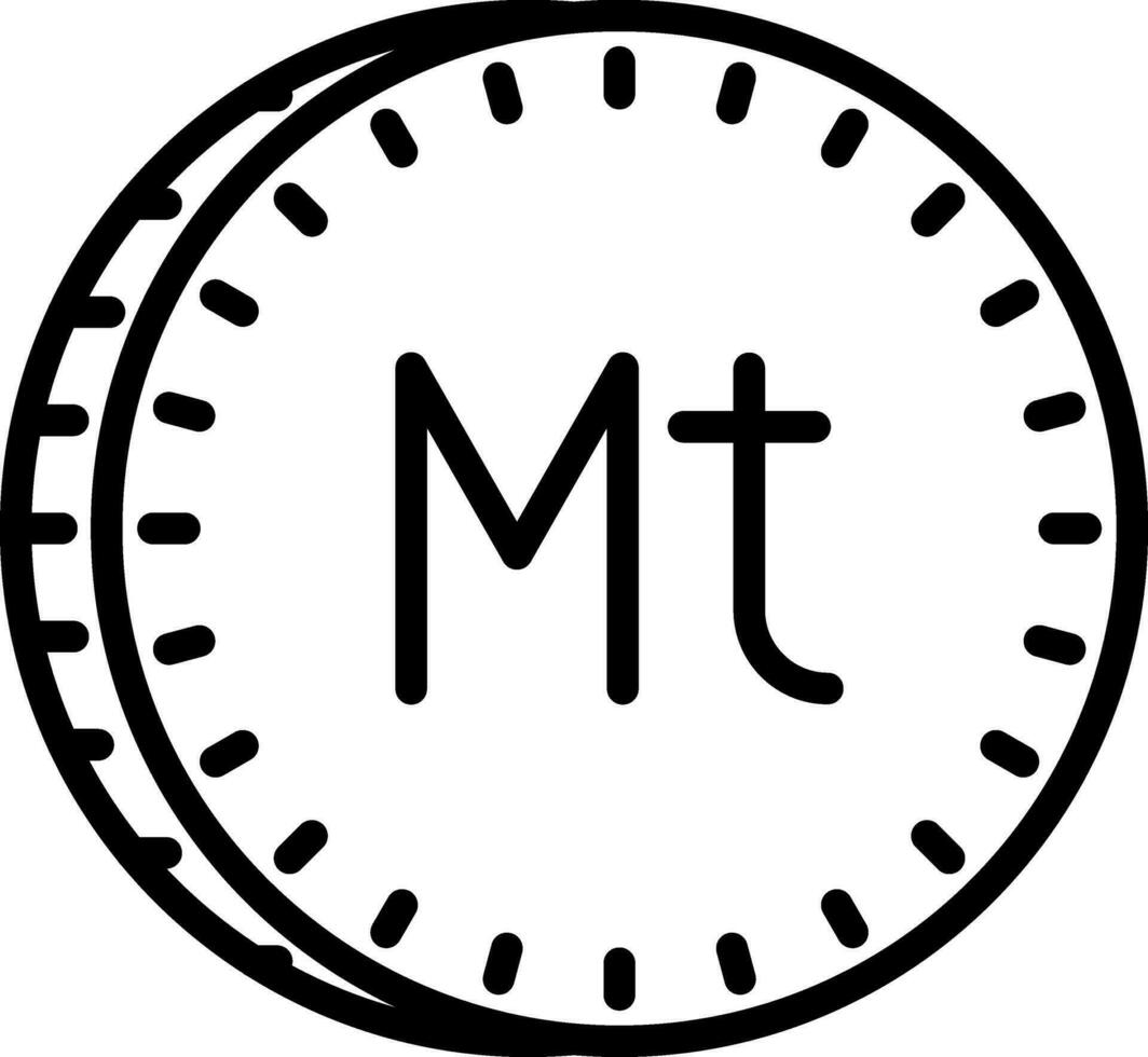 Metical Vector Icon Design