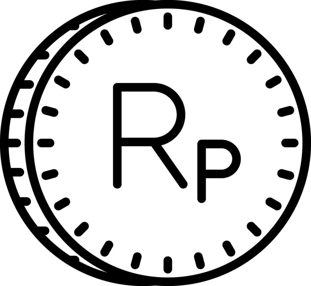 Indonesian Rupiah Vector Icon Design