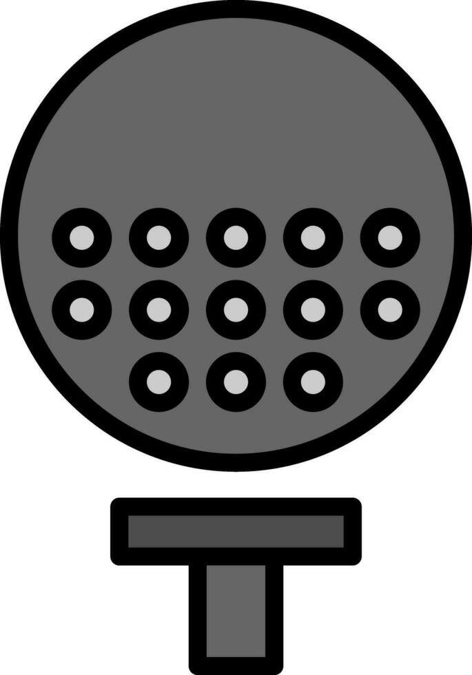 Golfball Vector Icon Design