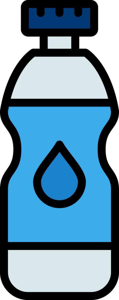 Water Bottle Vector Icon Design