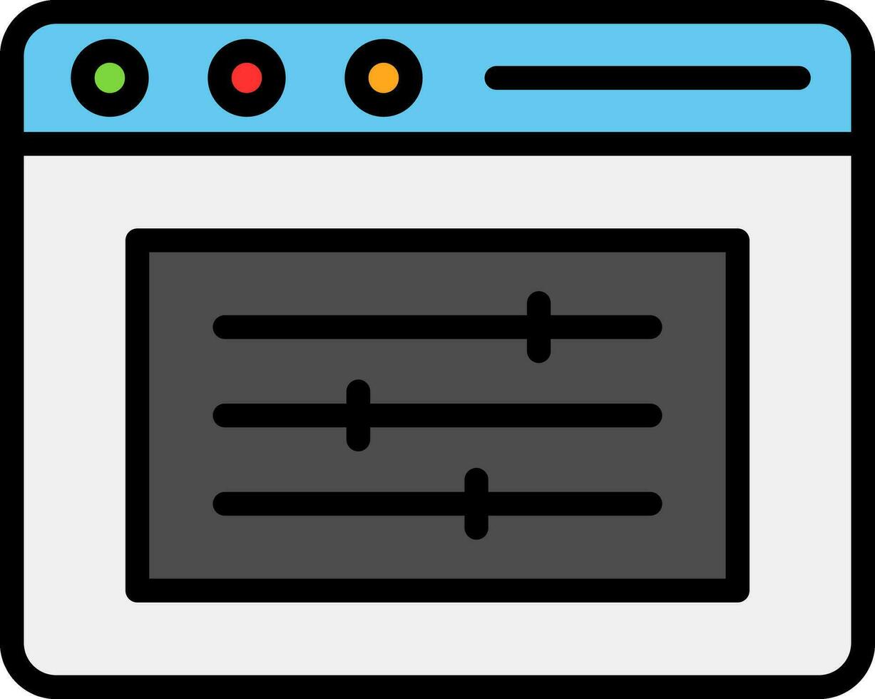 sonido controlar vector icono diseño