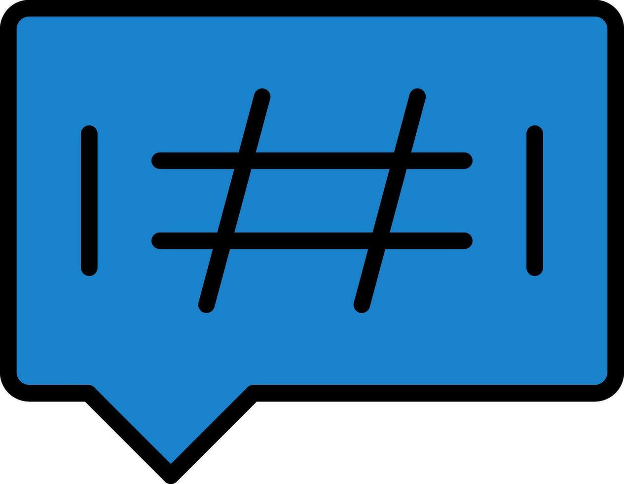 Hashtags Vector Icon Design