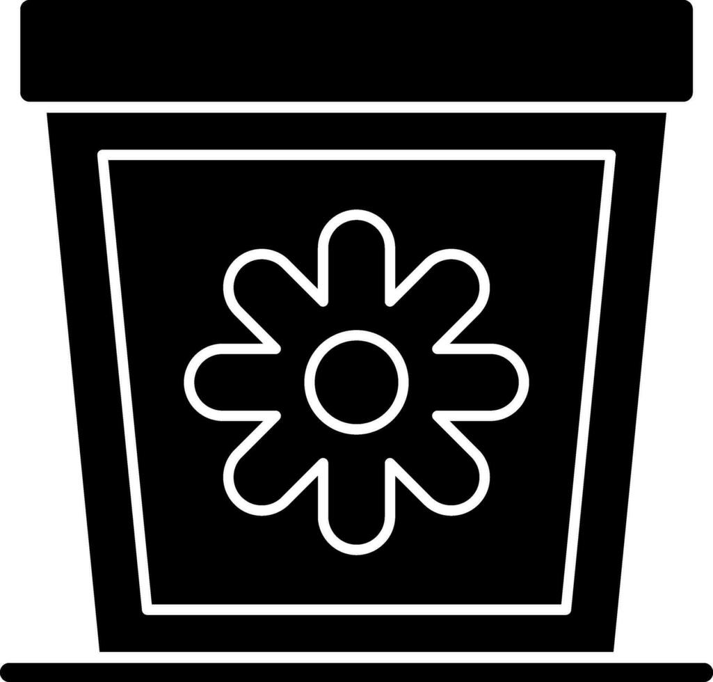 Plant Pot Vector Icon Design