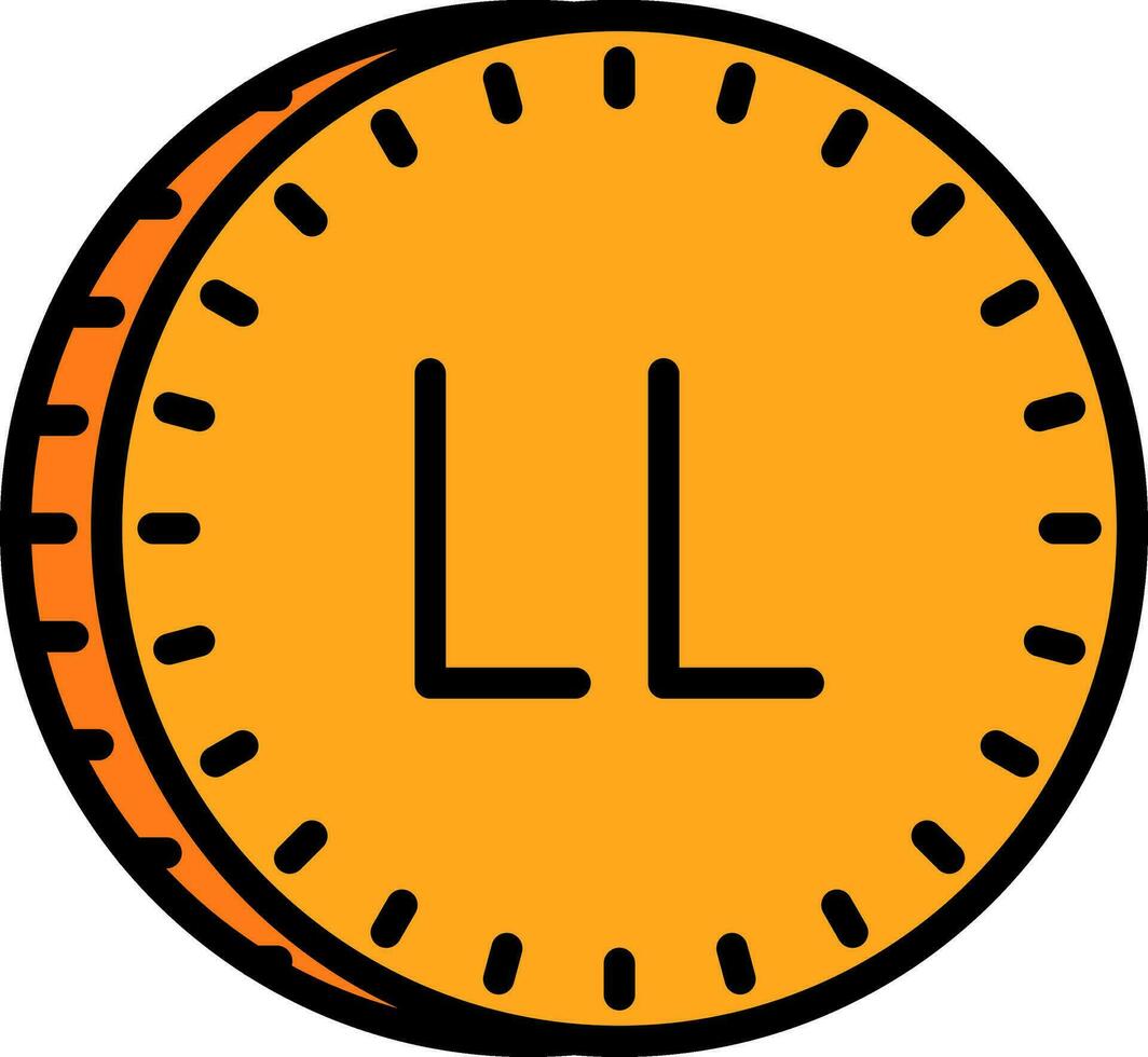 libanés libra vector icono diseño