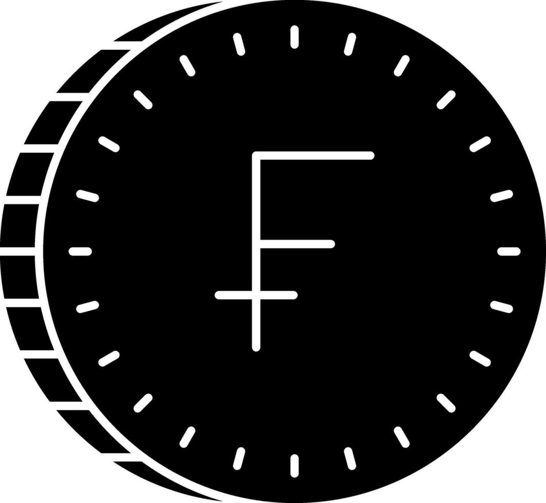 Swiss Franc Vector Icon Design