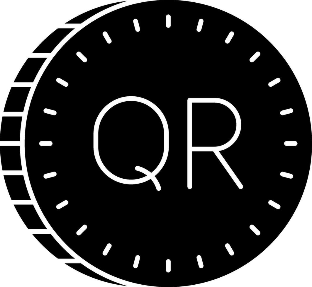 Qatari riyal Vector Icon Design