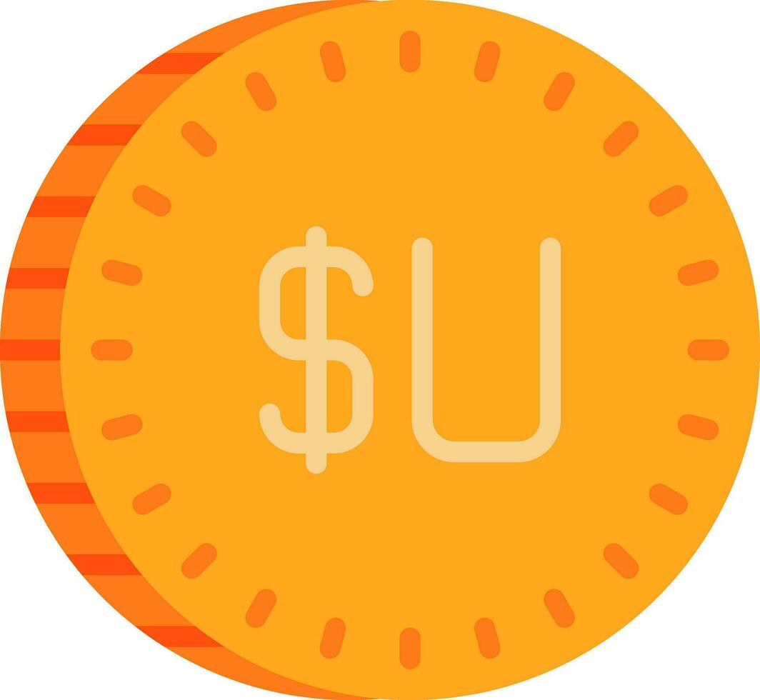 uruguayo peso vector icono diseño