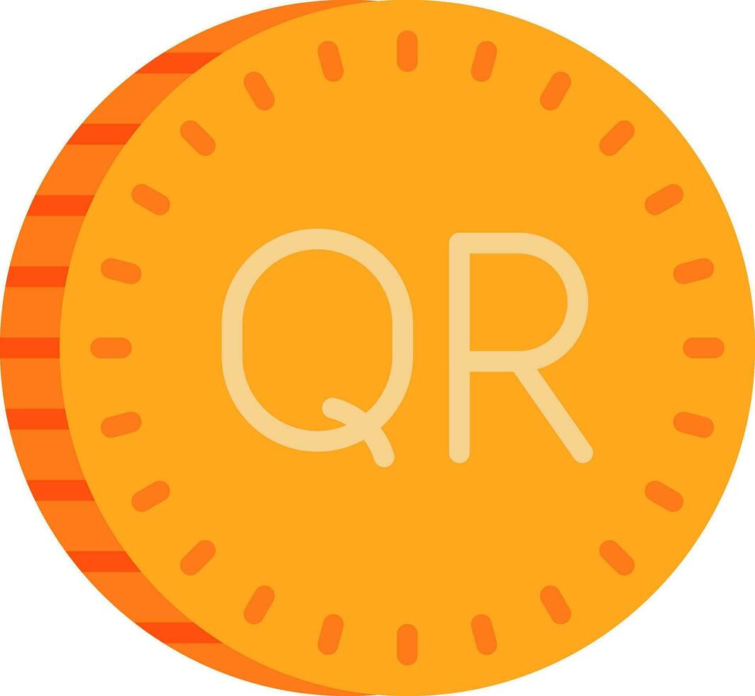 Qatari riyal Vector Icon Design