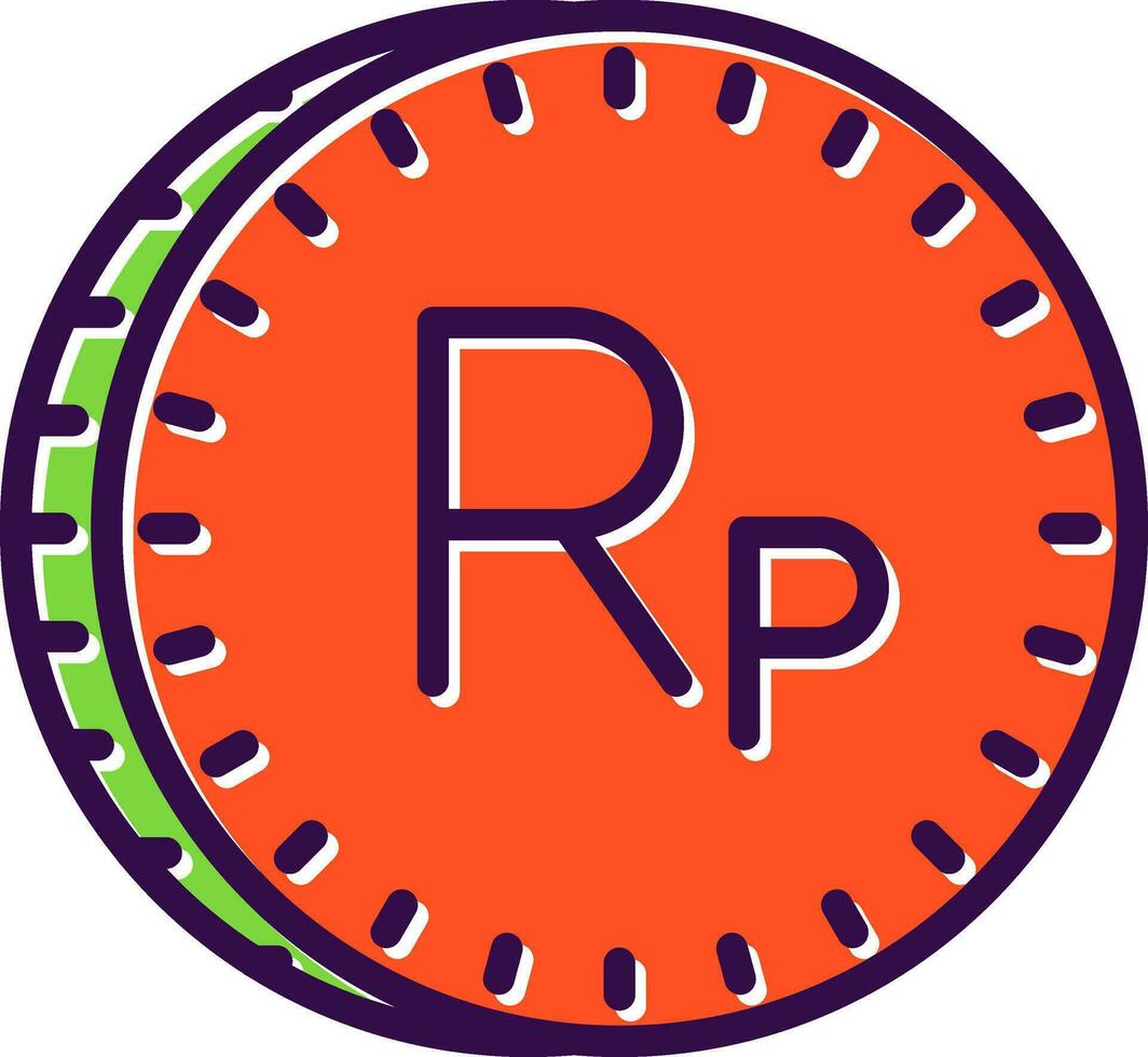 Indonesian Rupiah Vector Icon Design