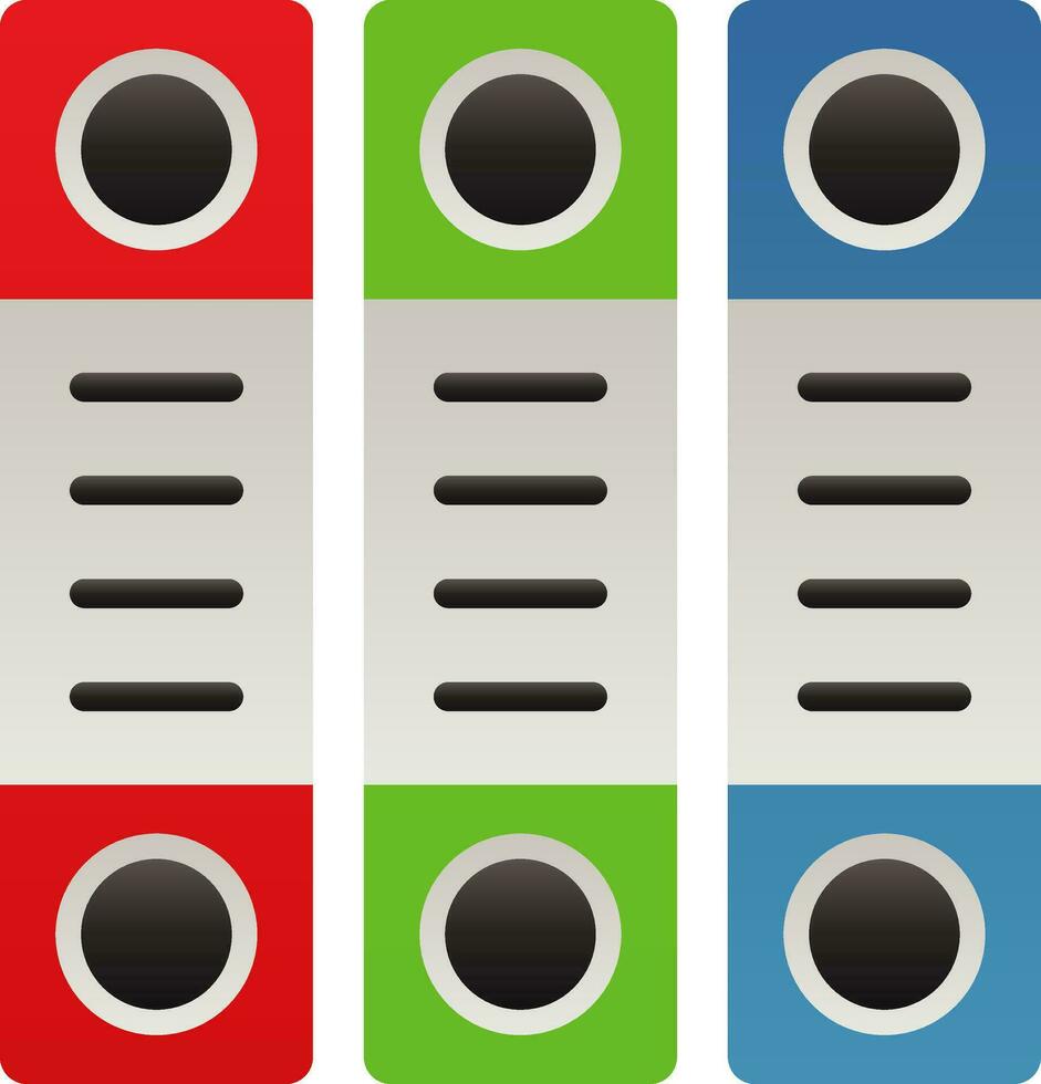 Binders Vector Icon Design