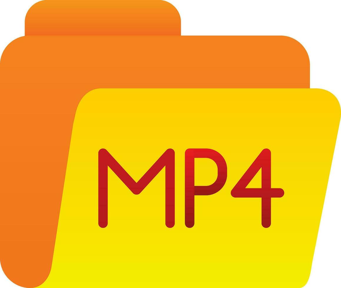 mp4 vector icono diseño