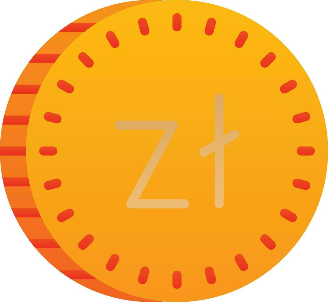 zloty vector icono diseño