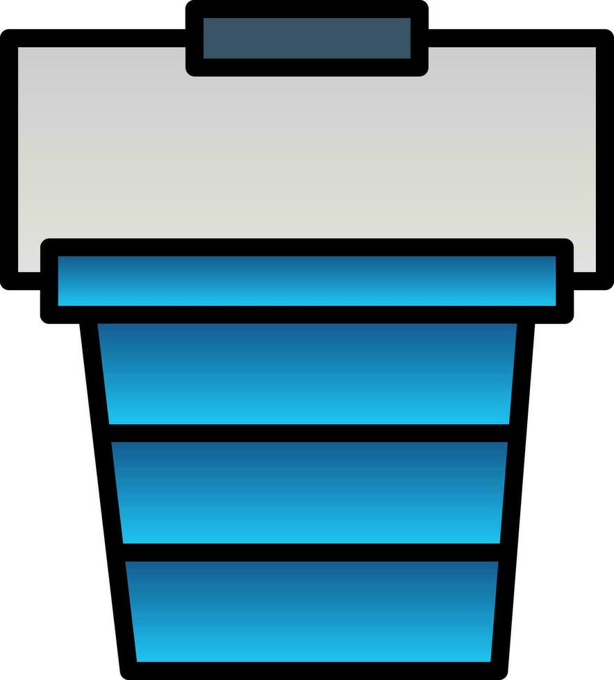 Bucket Vector Icon Design