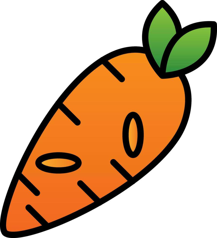 Carrot Vector Icon Design