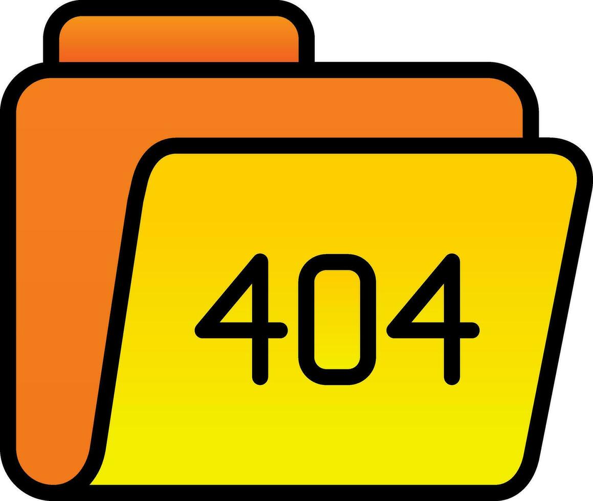 404 Error Vector Icon Design